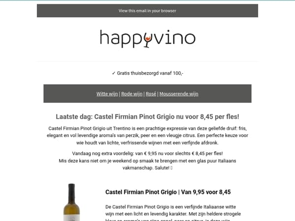⚡Castel Firmian Pinot Grigio actie!