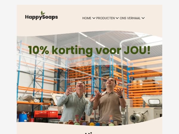 HAAST JE voor 10% korting!
