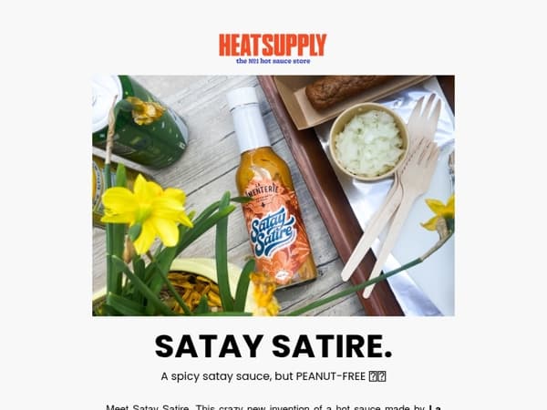 A Peanut (Hot) Sauce without peanuts? This is Satay Satire hot sauce.