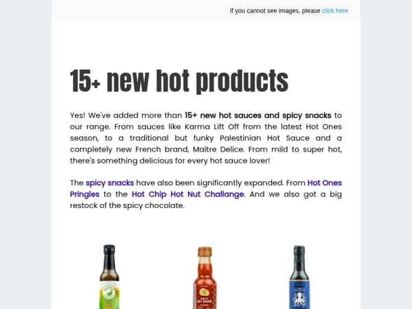 More than 15 NEW hot products + Restock ALERT! 🌶️