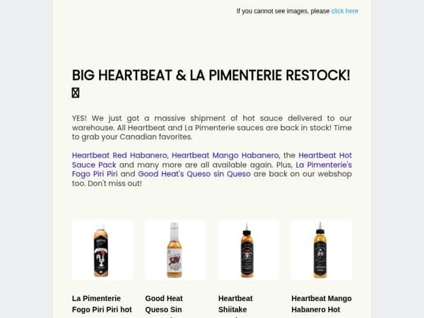 Big restock ALERT! 🚨🌶️