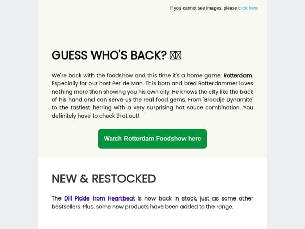 HEATSUPPLY'S FOODSHOW IS BACK!