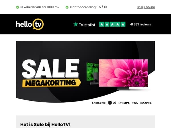 De HelloTV Sale is begonnen!
