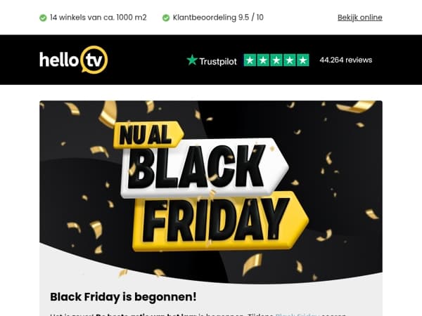Het is zover: Black Friday is begonnen!