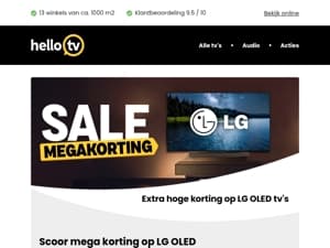 De LG OLED Sale is begonnen!