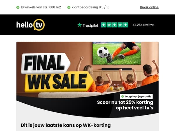 Dit is jouw laatste kans op WK-korting
