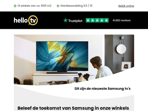 Maak kennis met de nieuwste Samsung tv's