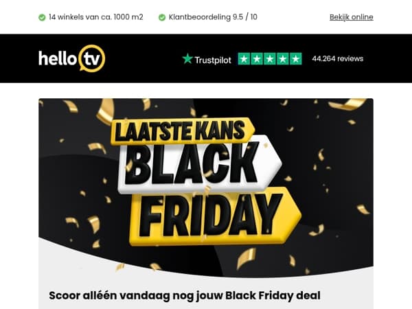 Dit is de LAATSTE KANS om jouw Black Friday deal te maken