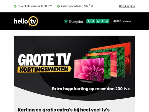 Ontdek de beste aanbiedingen op tv's en soundbars