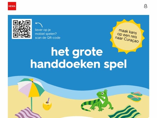 speel nu het grote handdoeken spel