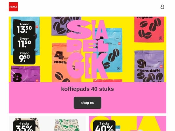 ontdek heel veel stapelgekke aanbiedingen | hoe meer je koopt, hoe hoger de korting