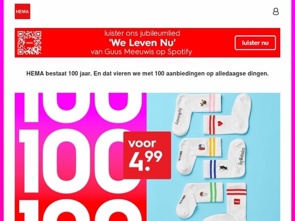 HEMA bestaat 100 jaar 🎊