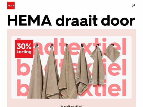 laatste week: HEMA draait door aanbiedingen 🌀