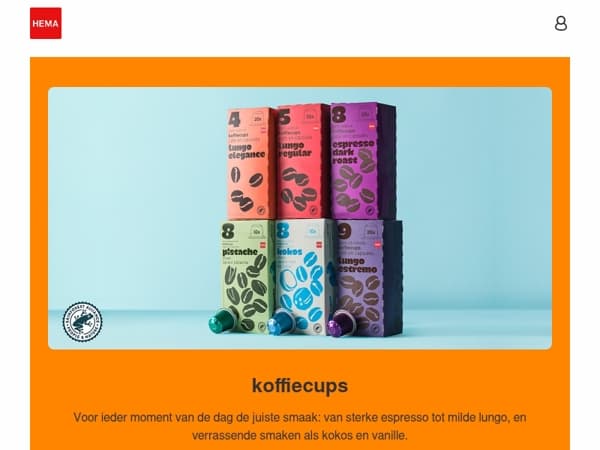 alleen deze week: 3 voor 9.99 op koffiecups