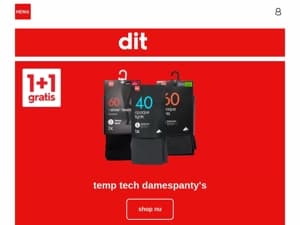 nu 1+1 gratis op temp tech damespanty's | dit wil je niet missen