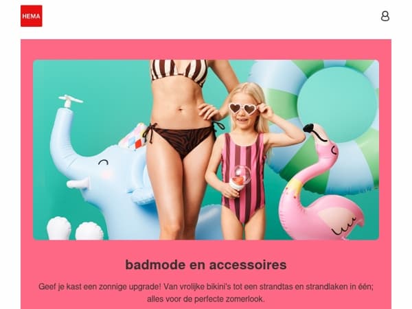 25% korting op badmode | 2e halve prijs op zonverzorging