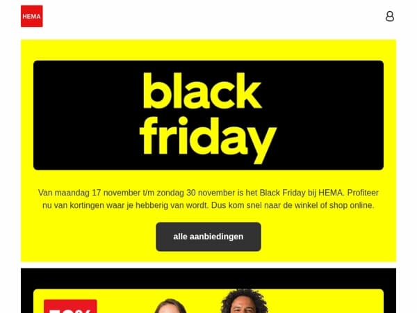 shop héél veel Black Friday aanbiedingen 🖤