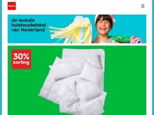 30% korting op dekbedden en hoofdkussens | om bij weg te dromen 💤