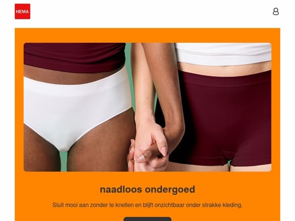 tijd om te shoppen: 30% korting op naadloos ondergoed