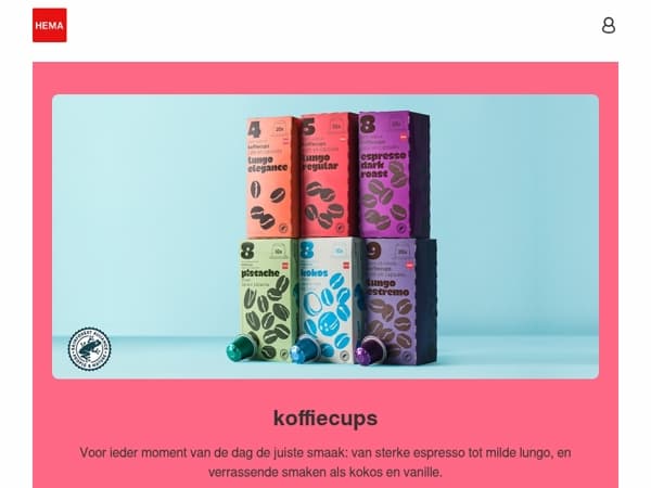 tijd om te winkelen: 3 voor 9.99 op koffiecups
