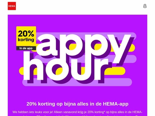 🔊 alleen vanavond in de app: 20% korting op bijna alles | tot 23:59 uur