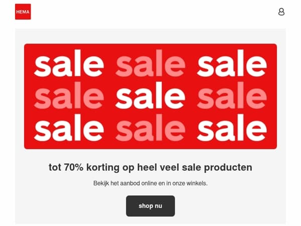 🔊 tot 70% korting op sale producten | shop nu