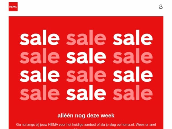 alleen nog deze week: tot 70% korting op al je favorieten