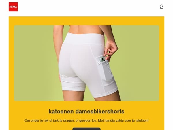 alleen dit zonnige weekend: 1+1 gratis op katoenen damesbikershorts