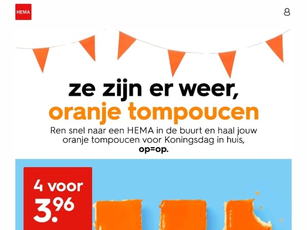 ze zijn er weer: oranje tompoucen 👑 🧡
