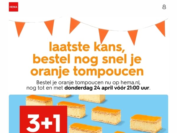 laatste kans: bestel nog snel je oranje tompoucen 👑 🧡