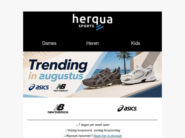 Trending in augustus: Het nieuwste van Asics & New Balance 👟