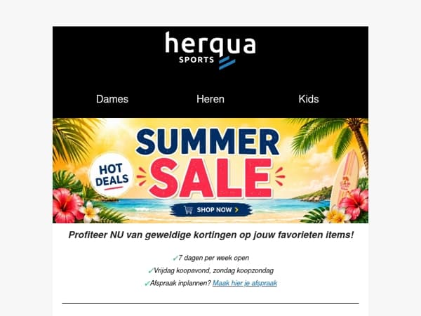 De sale is begonnen: Summer Sale korting! ☀️