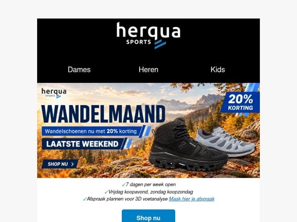Laatste Weekend - Wandelschoenen -20%