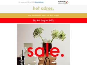 2025 sale update staat nu online!