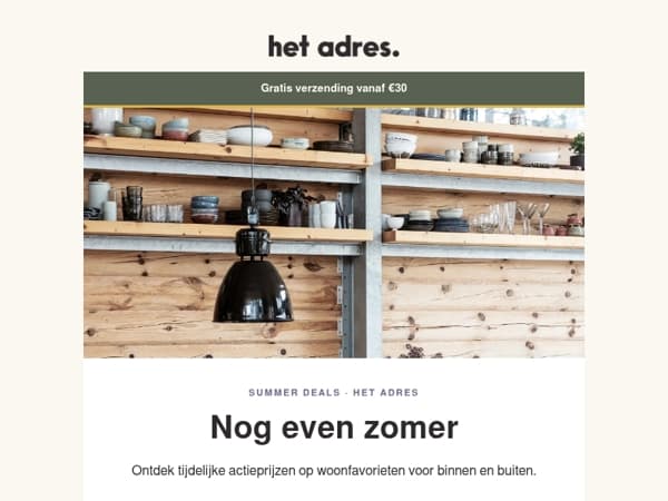 Laat de zomer thuis nog even duren ☀️