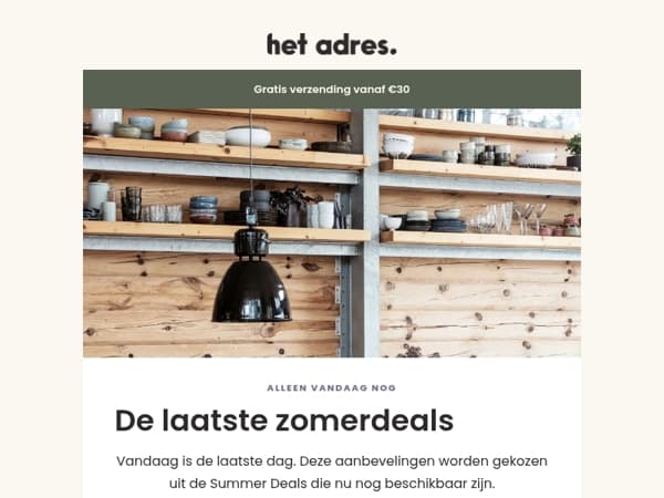 Laatste dag: de Summer Deals stoppen vanavond