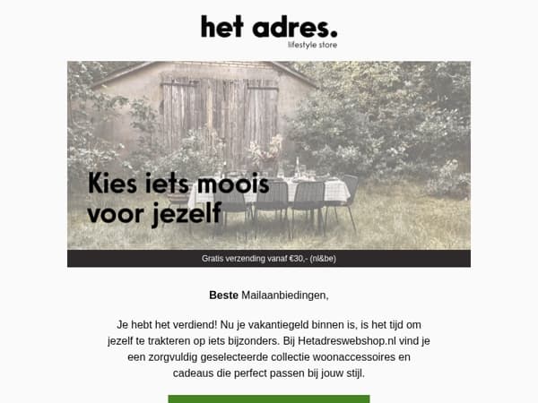 Tijd voor jezelf: besteed je vakantiegeld aan iets moois