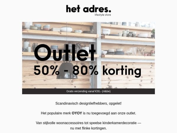 Nieuw in de outlet: Scandinavisch design van OYOY
