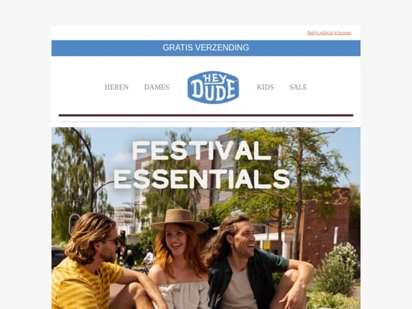 Festival Essentials: HEYDUDE – Licht, Comfortabel & Good to Go