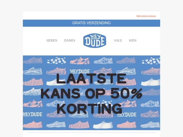ALLERLAATSTE KANS op 50% korting! 🎉