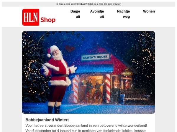 Bezoek de plezantste pretparken in winterthema