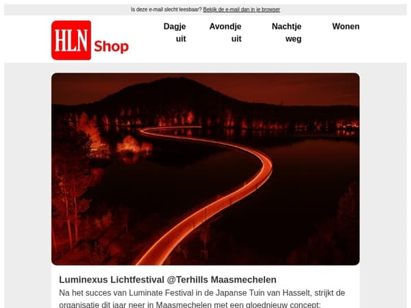 Beleef een magische lichtwandeling
