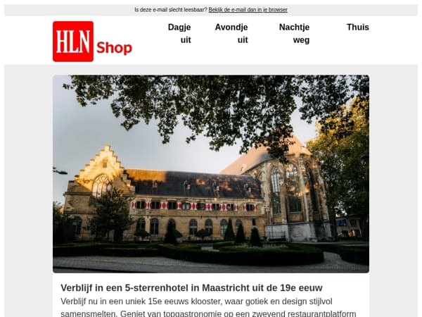 Ga op superluxe stedentrip naar Maastricht