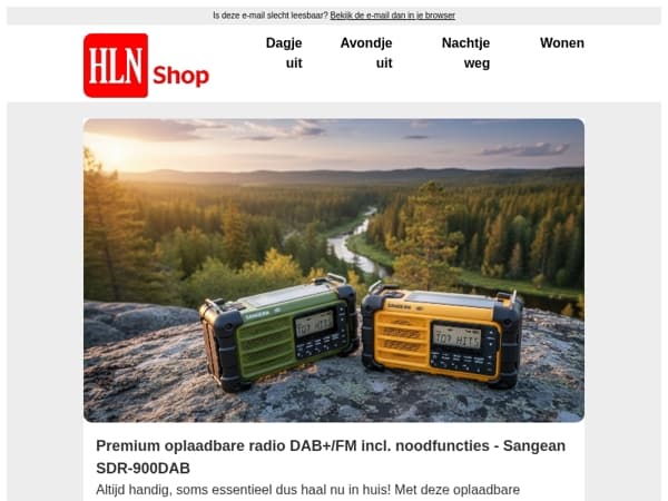 Wees voorbereid op iedere situatie met onze oplaadbare radio's