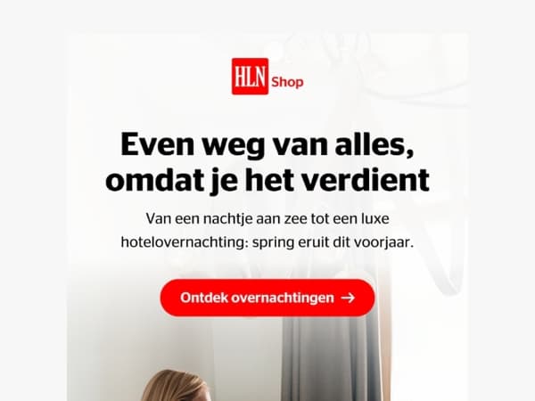 🌙 Eén nachtje weg kan al genoeg zijn.