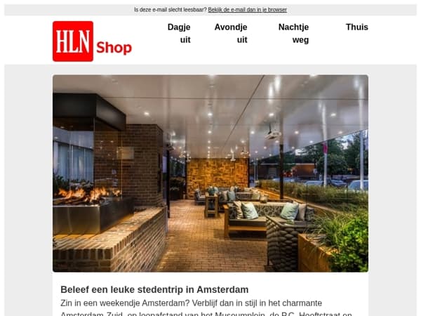 Geniet van een luxe citytrip in Amsterdam