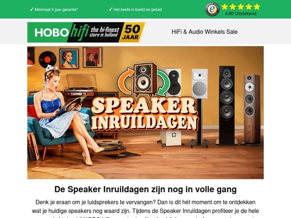 Profiteer nog van de Speaker Inruildagen