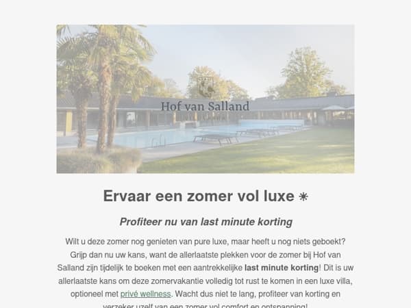 Laatste kans: luxe zomervakantie mét korting! ☀️