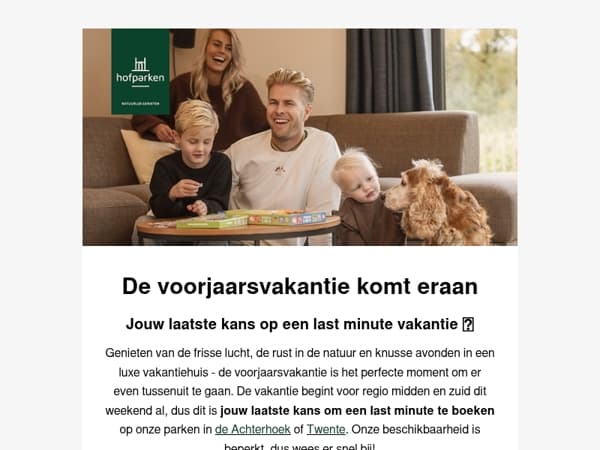 De voorjaarsvakantie komt eraan: jouw laatste kans voor een last minute plekje 💥