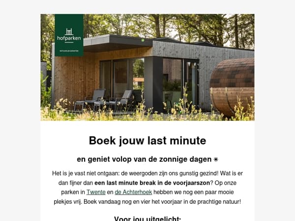 De zon schijnt! Boek jouw last minute ☀️